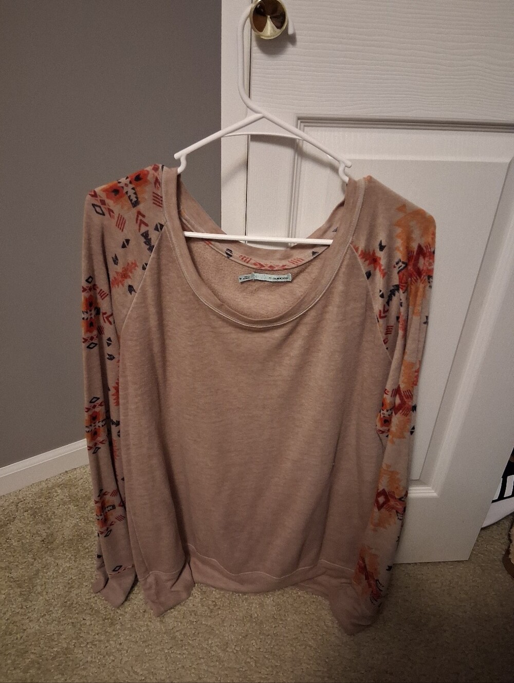 Women's Maurices Aztec print long sleeve shirt